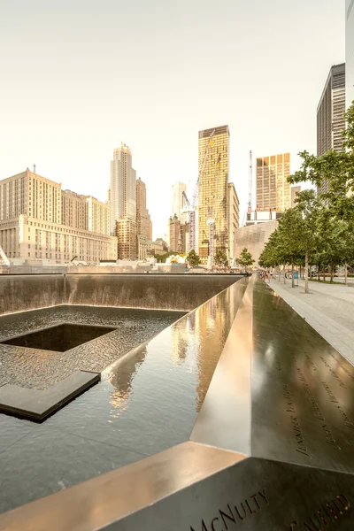 Memorial del 11-S en Nueva York — Foto de Stock