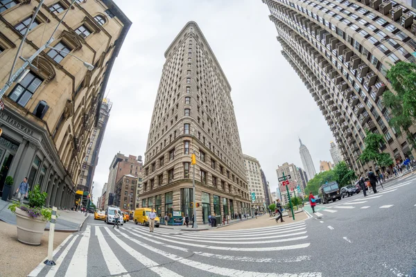 Здание Flatiron в Нью-Йорке — стоковое фото