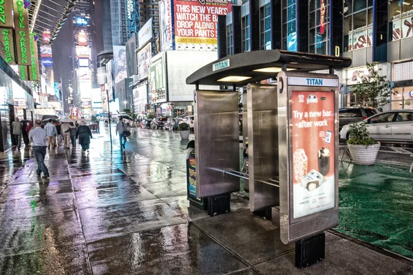 Night Times Square in New York — Stock Photo, Image