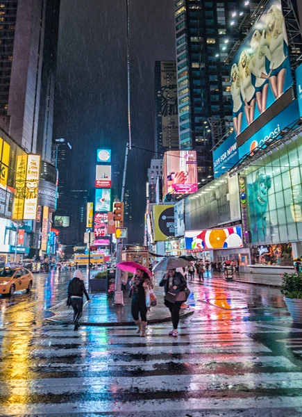 Νύχτα Times Square στη Νέα Υόρκη — Φωτογραφία Αρχείου