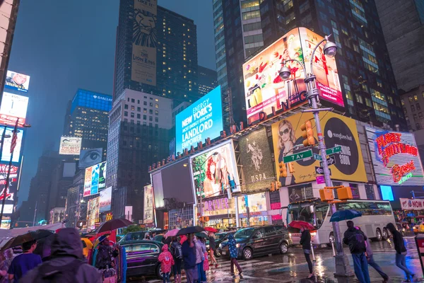 New York Times Meydanı'nın ışıkları — Stok fotoğraf