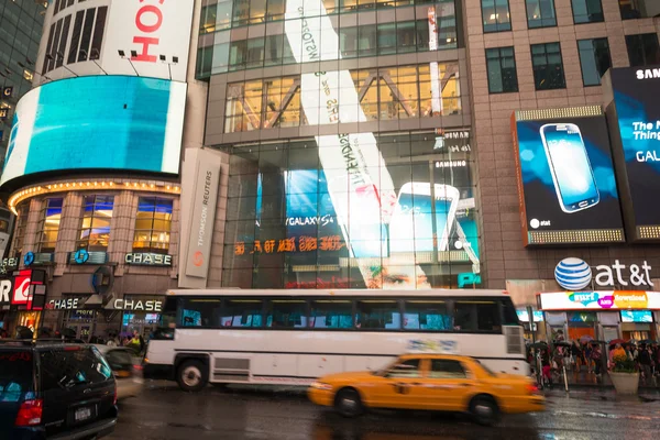 Νύχτα Times Square στη Νέα Υόρκη — Φωτογραφία Αρχείου