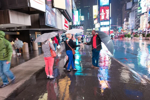 Lamporna på Times Square i New York — Stockfoto