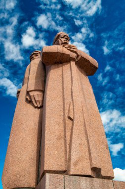 Riga, Letonya 'da heykeller ve heykeller.