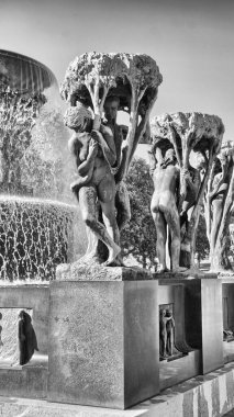 Oslo, Norveç. güzel bir şehir Mimarlık ve renkleri yaz sezonu.