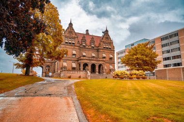 Milwaukee, WI - 29 Temmuz 2024: Milwaukee 'deki güzel Pabst Malikanesi, bira tüccarı Kaptan Frederick Pabst' ın eski evi.