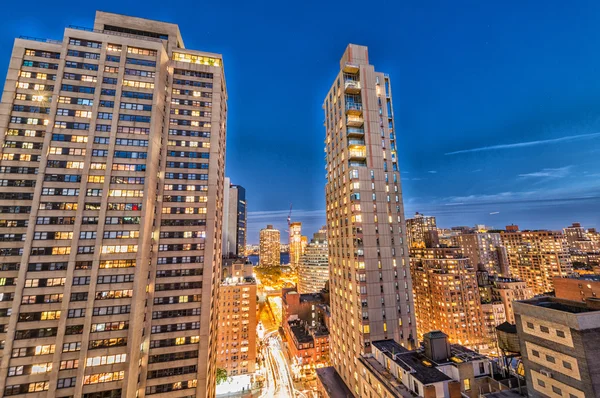 Manhattan. Magnifici grattacieli della città — Foto Stock