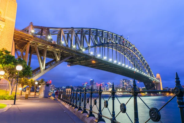 Magnifique horizon nocturne de Sydney, Australie — Photo