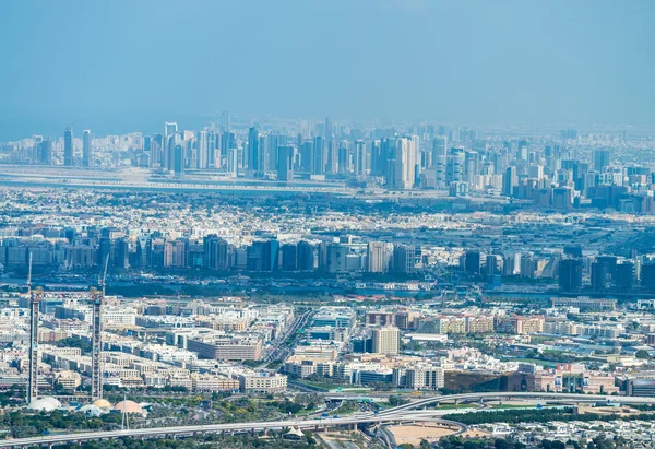 Vista aérea del horizonte de Dubai, Emiratos Árabes Unidos — Foto de Stock