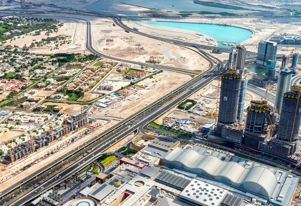 Widok na panoramę Dubaju, Zjednoczone Emiraty Arabskie — Zdjęcie stockowe
