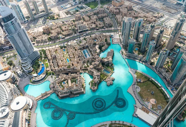Veduta aerea dello skyline di Dubai, Emirati Arabi Uniti — Foto Stock