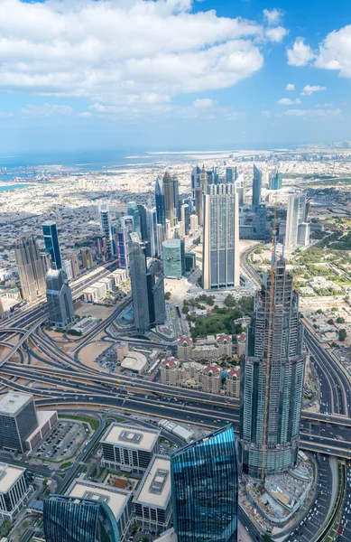 Luftaufnahme der Skyline von Dubai, uae — Stockfoto