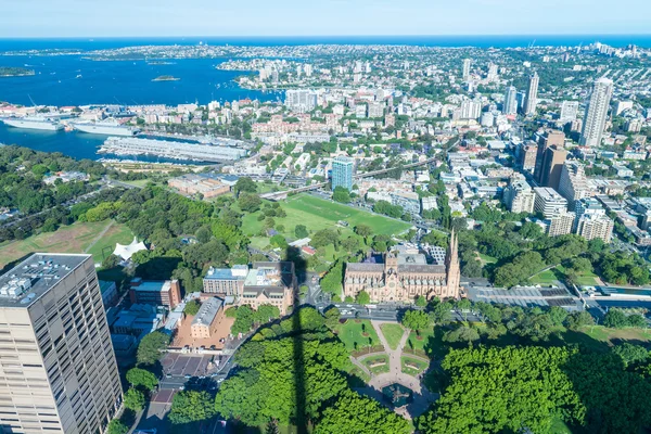 Sydney, Nieuw Zuid-Wales. Skyline van de stad op een mooie dag — Stockfoto