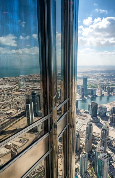 Veduta aerea dello skyline di Dubai, Emirati Arabi Uniti — Foto Stock