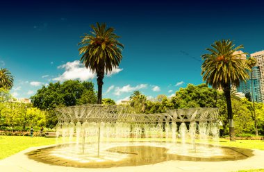 Melbourne, Victoria - Avustralya. Güzel bir şehir manzarası