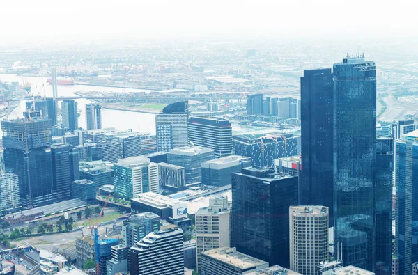 Piękny widok panoramę Melbourne, Australia — Zdjęcie stockowe