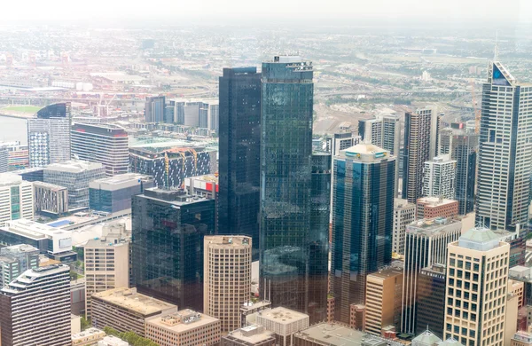 Melbourne skyline, victoria - australien — Stockfoto