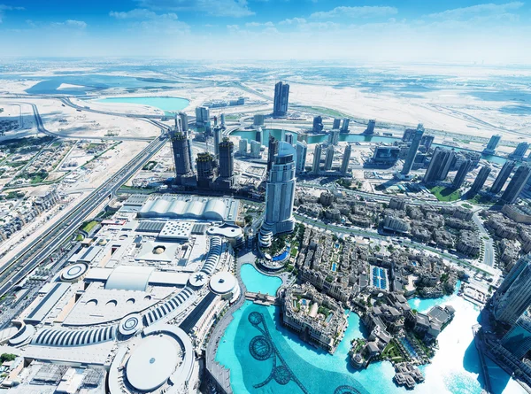 Dubai city Flygfoto — Stockfoto