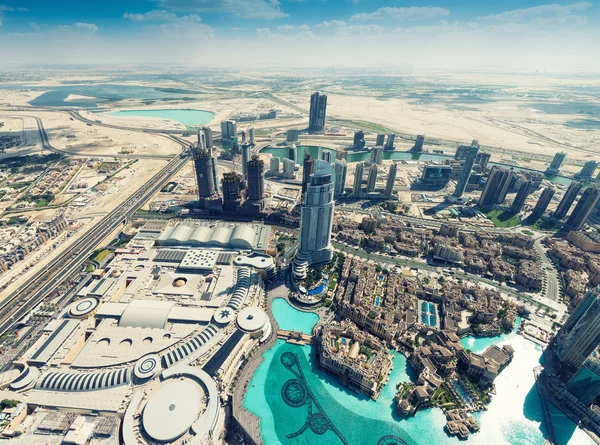 Widok miasta Dubaj — Zdjęcie stockowe
