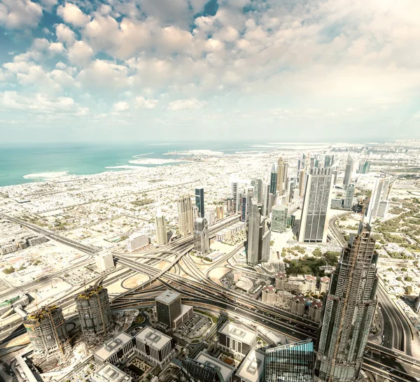 Gatorna i Dubai, Förenade Arabemiraten — Stockfoto