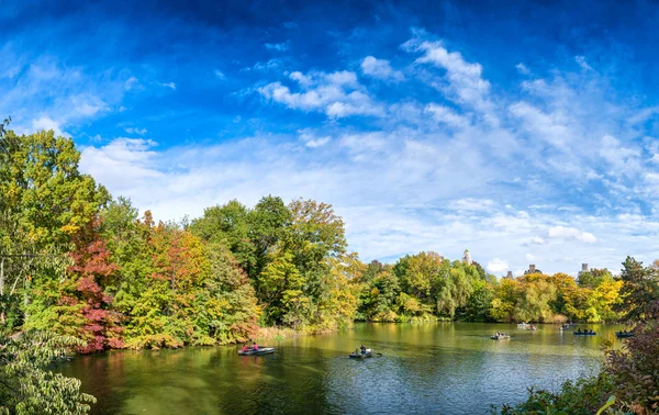 Fall kleuren van Central Park, New York City — Stockfoto