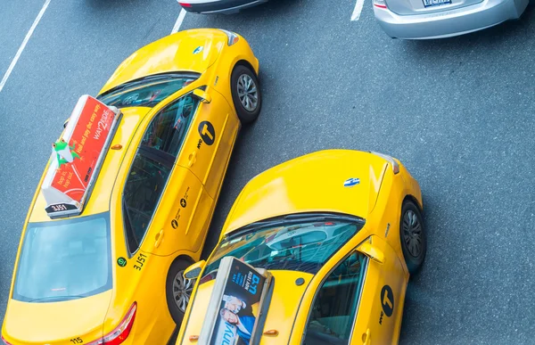 Yellow cabs in New York — Stock Photo, Image