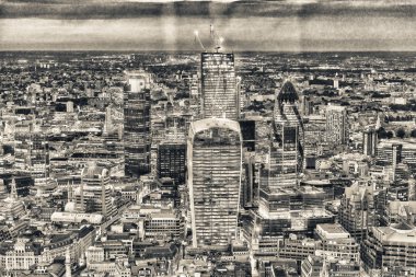 Londra hava gece manzarası