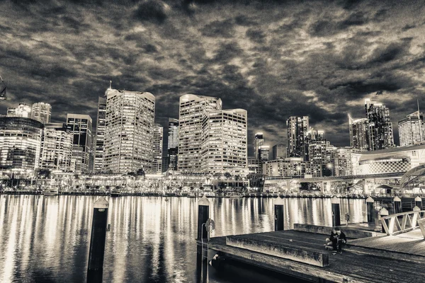 Sydney Harbour Bridge το βράδυ, Αυστραλία — Φωτογραφία Αρχείου