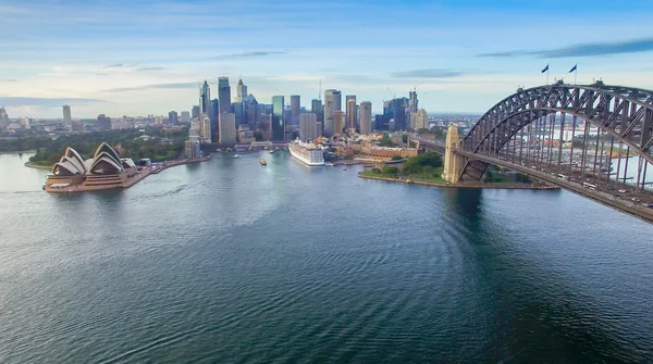 Vista aérea del puente del puerto de Sydney — Foto de Stock