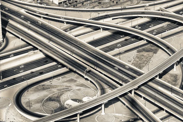 Luchtfoto van verhoogde interstatelijke Interchange — Stockfoto