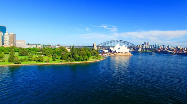 Sydney Harbour, Flygfoto från helikopter — Stockfoto