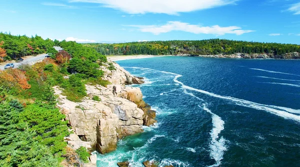 Kust van Acadia, Maine eiland. — Stockfoto