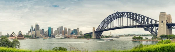 Wunderbarer hafen von sydney, panoramablick — Stockfoto