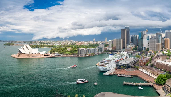 Obszarze Sydney Harbour. Widok z góry — Zdjęcie stockowe