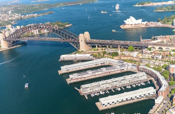 Magnificencia del horizonte de Sydney, vista aérea — Foto de Stock