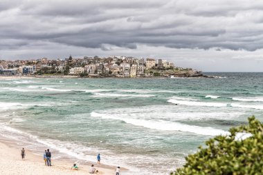 Güzel aeril görünümü Bondi Beach, Sydney - Avustralya