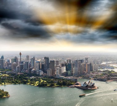 Sydney, Asutralia. Hava Şehir Manzaralı