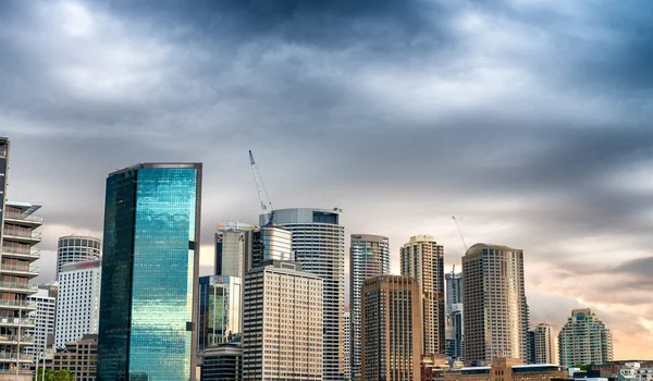 Edificios de Sydney. Maravilloso horizonte de la ciudad — Foto de Stock