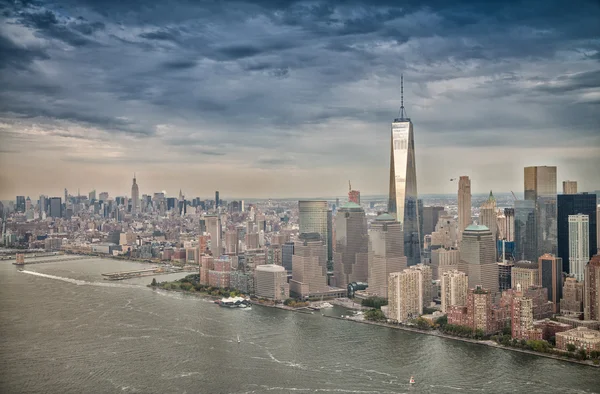 Drapacze chmur Manhattanu w Nowym Jorku — Zdjęcie stockowe