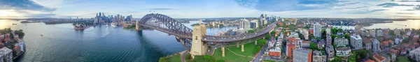 360 stupňů letecký panoramatický pohled na Sydney Harbour — Stock fotografie