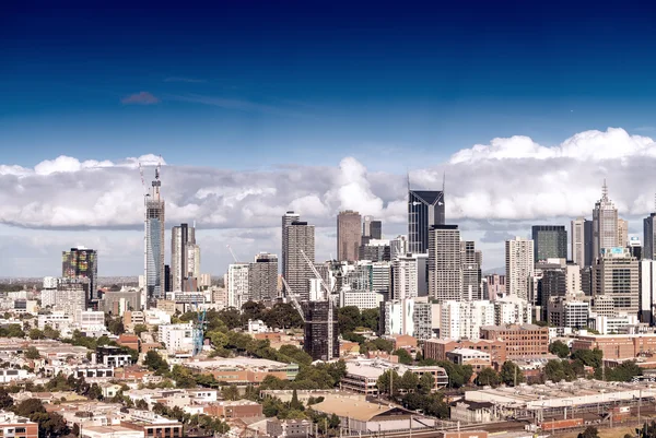 Flygfoto över Melbourne, Australien — Stockfoto