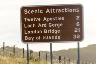 Yön boyunca Great Ocean Road, Avustralya