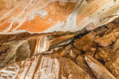 Beautiful view of Jenolan Caves interior, Blue Mountains - Austr clipart