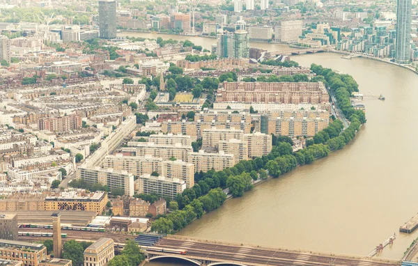Spectacular air view of London, UK — стокове фото