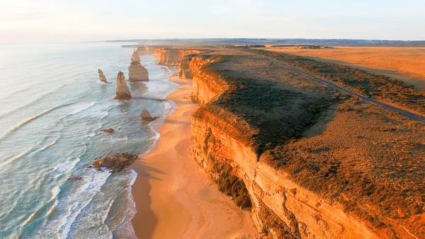 海岸的维多利亚，澳大利亚。鸟瞰图 — 图库照片