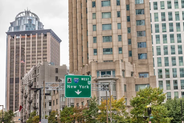 Road directions in Boston, MA — Stock Photo, Image