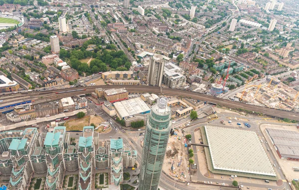 Vista aérea de Londres por el río Támesis —  Fotos de Stock