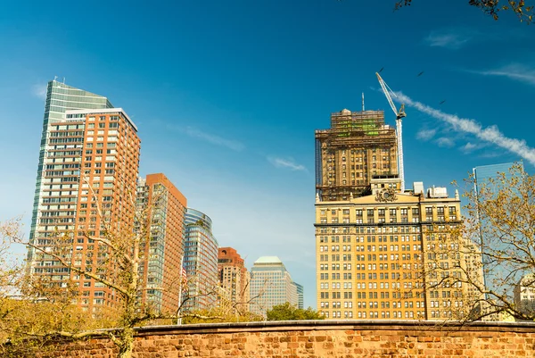 Edificios de Nueva York. skyline clásico de la ciudad — Foto de Stock