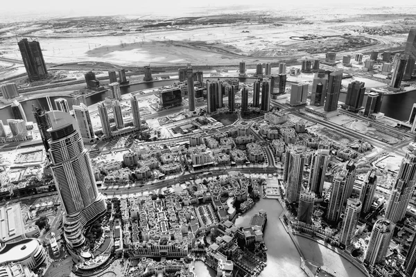 Dubai Skyine aéreo, Emirados Árabes Unidos — Fotografia de Stock