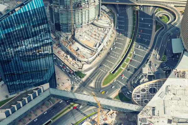 Dubai skyline and skyscrapers — Stock Photo, Image